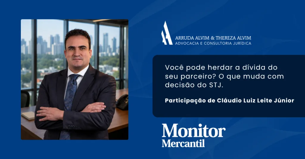 Advogado do escritório participa de matéria sobre decisão do STJ envolvendo dívidas entre parceiros.
